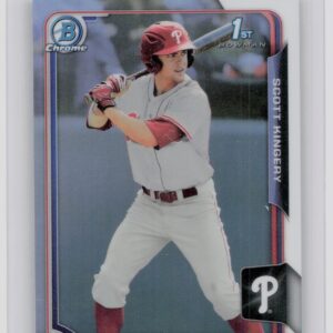 2015 Bowman Draft Scott Kingery Chrome Refractors #138 Phillies