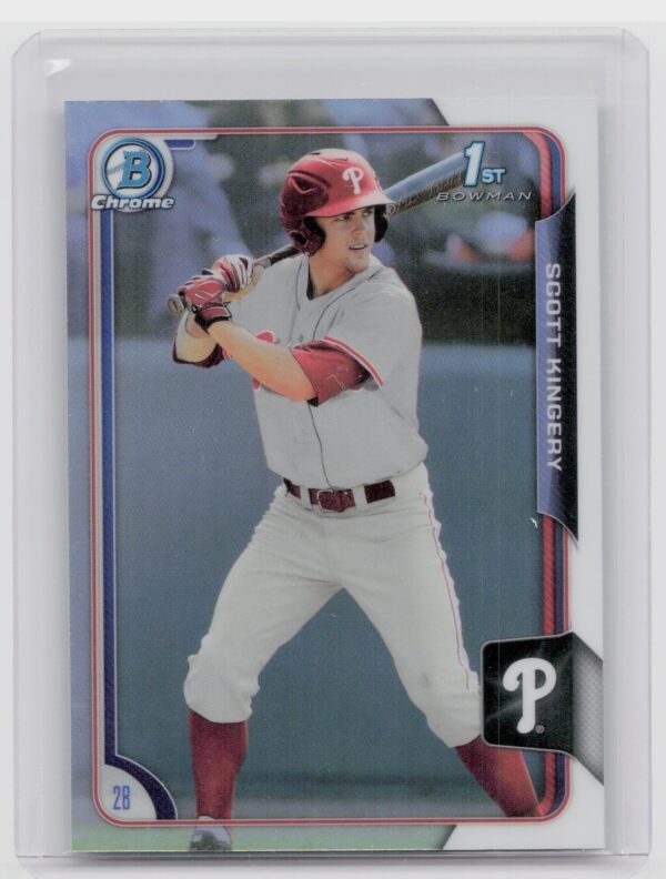 2015 Bowman Draft Scott Kingery Chrome Refractors #138 Phillies