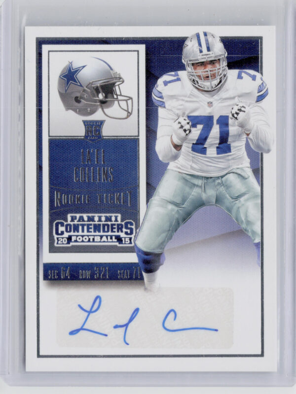 2015 Panini Contenders La'el Collins AU RC #270 Cowboys