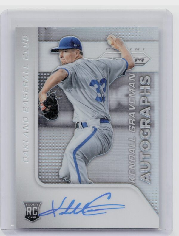 2015 Panini Prizm Kendall Graveman AU #61 Athletics Rookie Autographs Prizms