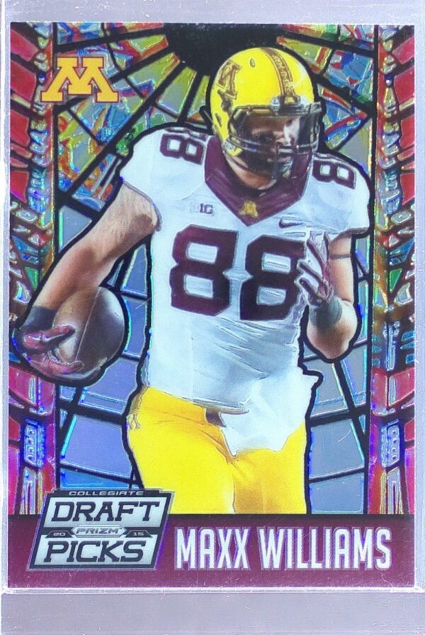 2015 Prizm Collegiate Draft Picks Maxx Williams RC #60 Gophers Stained Glass