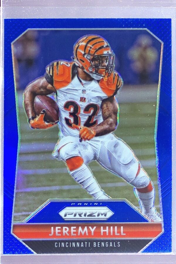 2015 Prizm Jeremy Hill Blue Prizm #45 Bengals