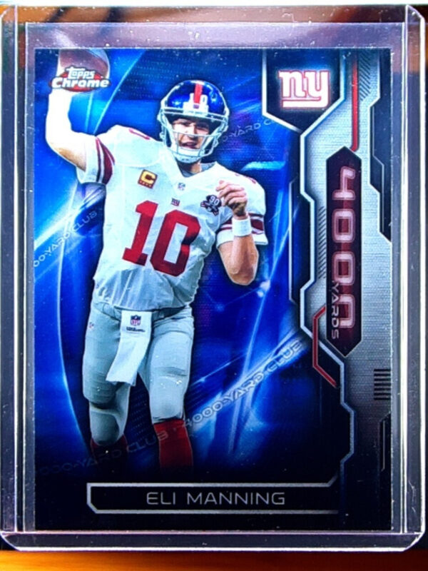 2015 Topps Chrome Eli Manning #AT4K-EM Giants All Time 4000 Yard Club