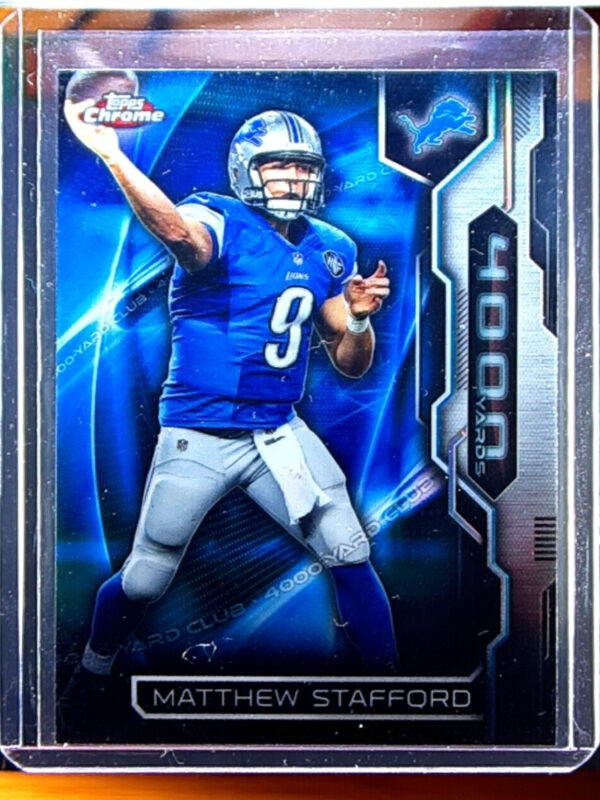 2015 Topps Chrome Matthew Stafford #AT4K-MS Lions All Time 4000 Yard Club