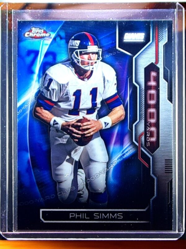 2015 Topps Chrome Phil Simms #AT4K-PS Giants All Time 4000 Yard Club