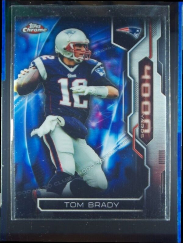 2015 Topps Chrome Tom Brady #AT4K-TB Patriots All Time 4000 Yard Club