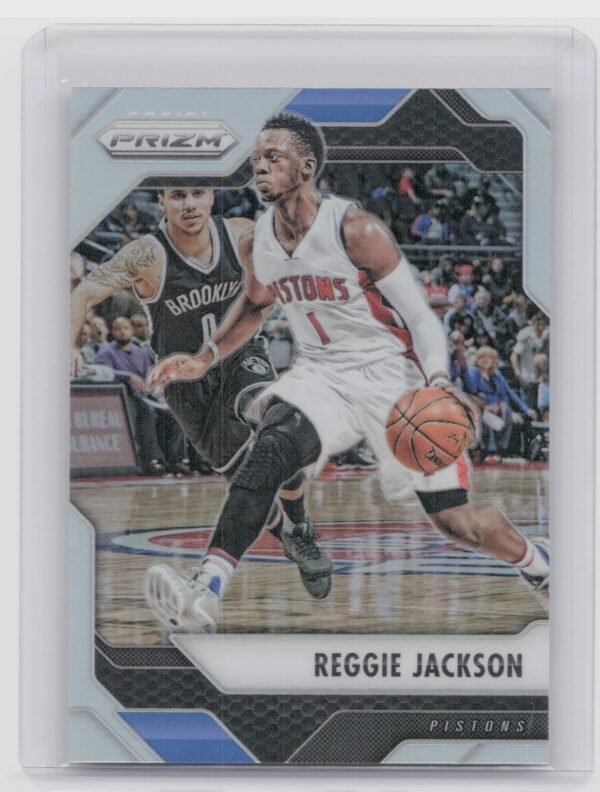 2016-17 Panini Prizm Reggie Jackson Silver Prizms #202 Pistons