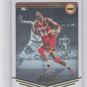 2016-17 Panini Studio Hakeem Olajuwon #70 Rockets