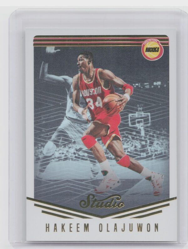 2016-17 Panini Studio Hakeem Olajuwon #70 Rockets
