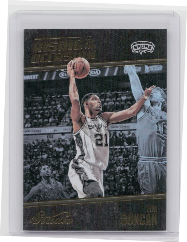 2016-17 Panini Studio Tim Duncan #RO-TD Spurs Rising to the Occasion