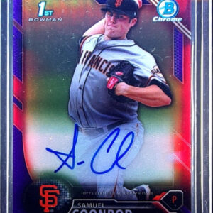 2016 Bowman Samuel Coonrod AU SN250 #CPA-SC Giants Chrome Prospect Autographs Pu