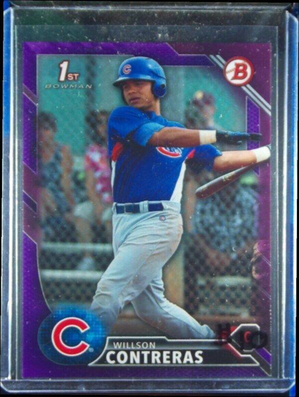 2016 Bowman Willson Contreras SN250 #BP16 Cubs Prospects Purple