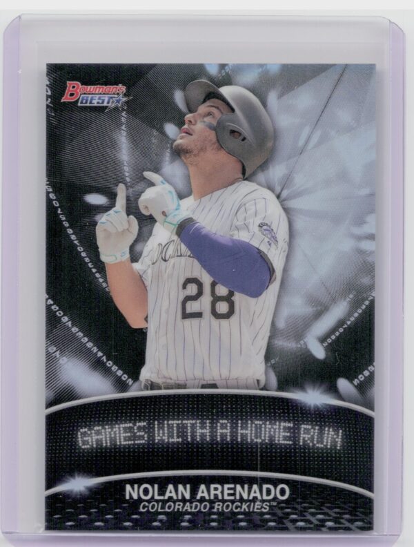 2016 Bowman's Best Nolan Arenado #SL-NA Rockies Stat Lines