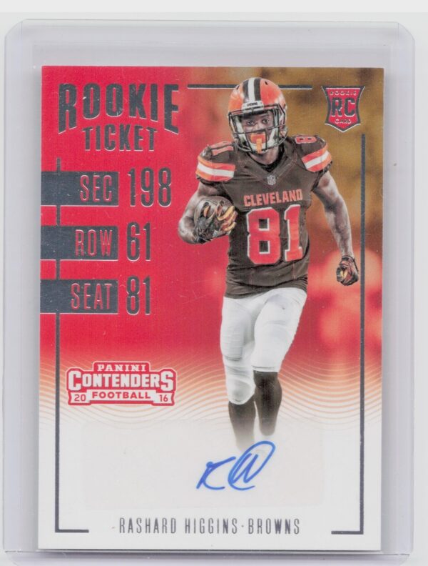 2016 Panini Contenders Rashard Higgins AU RC #113 Browns