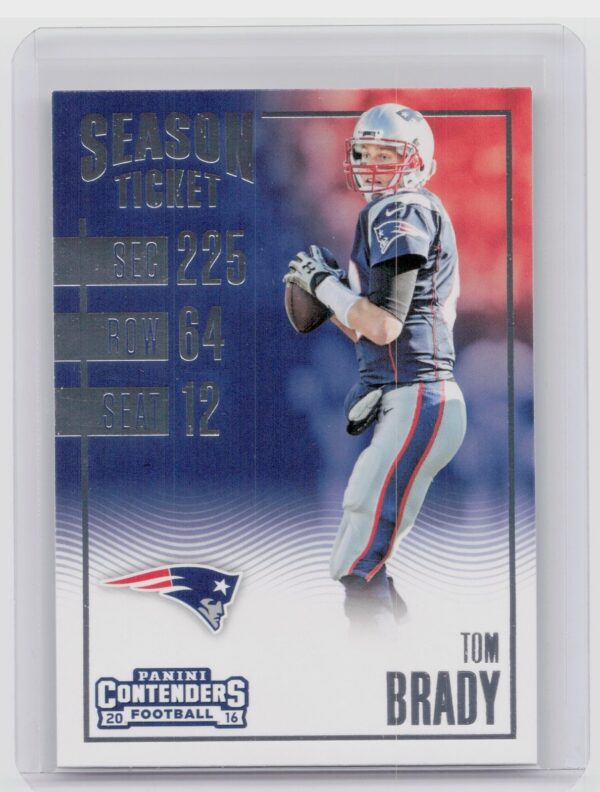 2016 Panini Contenders Tom Brady #58 Patriots