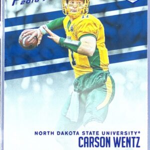 2016 Panini Prestige Carson Wentz RC #4 Bison Blue Chip Recruits