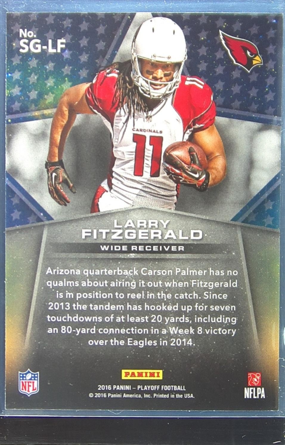 2016 Playoff Larry Fitzgerald #SG-LF Cardinals Star Gazing - Image 3