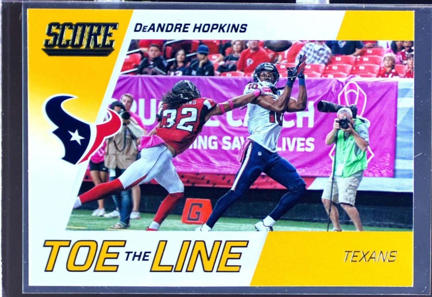 2016 Score DeAndre Hopkins #3 Texans Toe the Line Gold