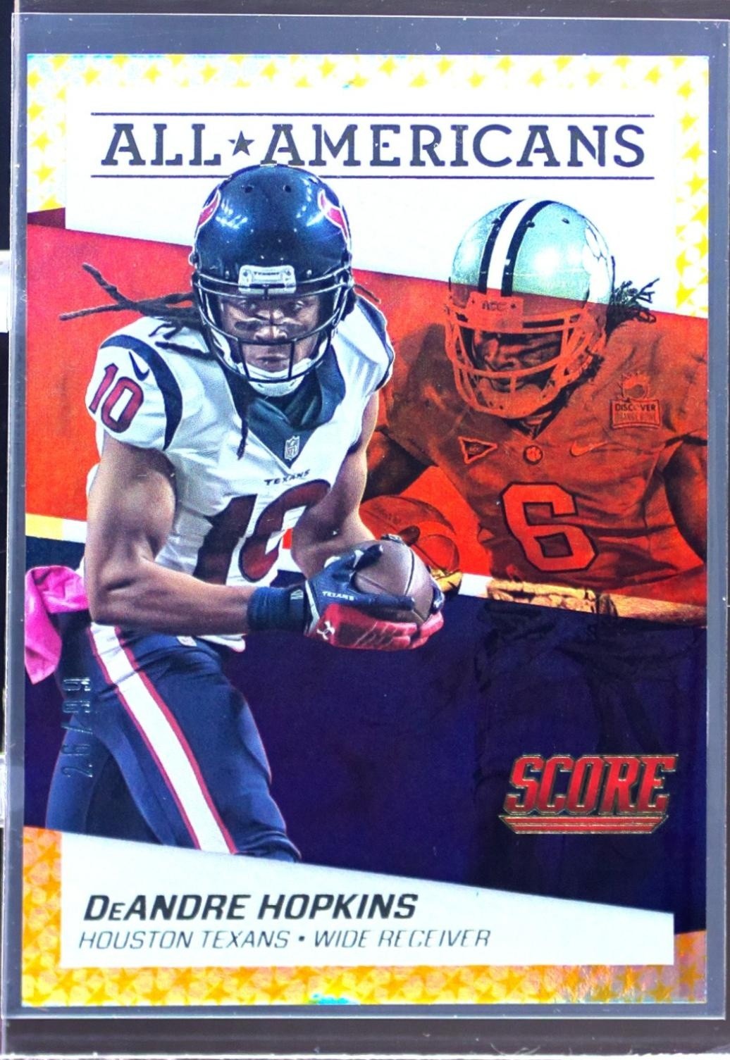 2016 Score DeAndre Hopkins /99 #15 Texans All Americans Jumbo Gold