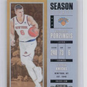 2017-18 Contenders Kristaps Porzingis #14 Knicks
