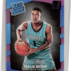 2017-18 Donruss Malik Monk Press Proof Purple SN199 #190 Hornets