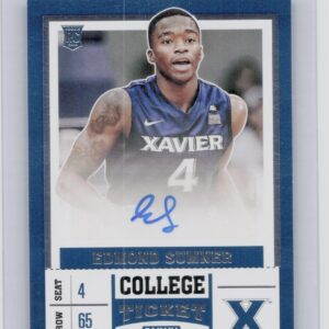 2017-18 Panini Contenders Draft Picks Edmond Sumner AU #93 Musketeers College Ti