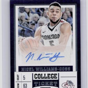 2017-18 Panini Contenders Draft Picks Nigel Williams-Goss AU #109 Bulldogs Colle