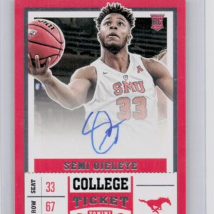 2017-18 Panini Contenders Draft Picks Semi Ojeleye AU #104 Mustangs College Tick