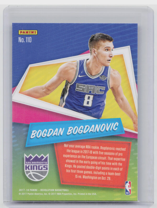 2017-18 Panini Revolution Bogdan Bogdanovic RC #110 Kings - Image 3