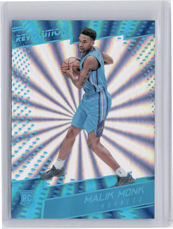 2017-18 Panini Revolution Malik Monk Sunburst SN75 #105 Hornets