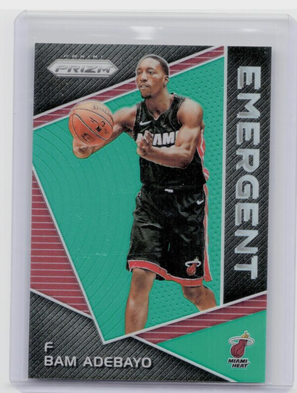 2017-18 Prizm Bam Adebayo Emergent Green Parallel #EM-BAM Heat