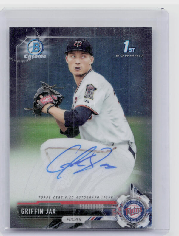 2017 Bowman Chrome Griffin Jax AU #CPA-GJ Twins Prospect Autographs