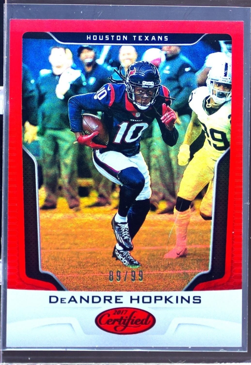 2017 Certified DeAndre Hopkins Mirror Red /99 #44 Texans