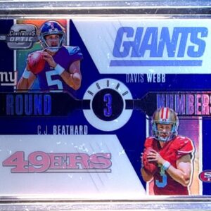 2017 Contenders Optic C.J. Beathard / Davis Webb /25 #RN-11 Giants Round Numbers