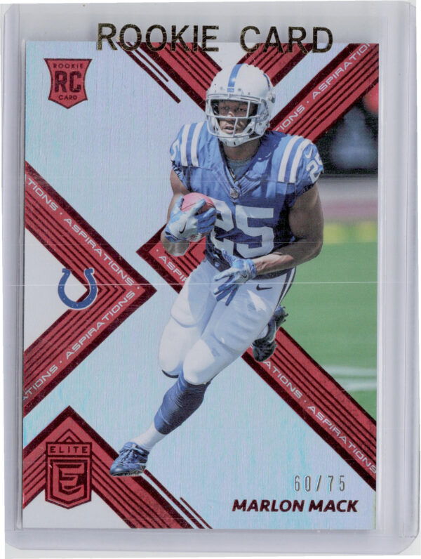2017 Donruss Elite Marlon Mack Aspirations SN75 #171 Colts