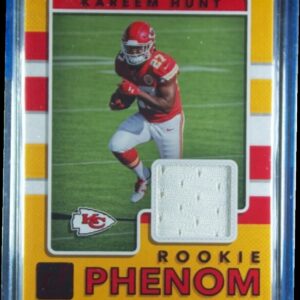 2017 Donruss Kareem Hunt MEM #23 Chiefs Rookie Threads