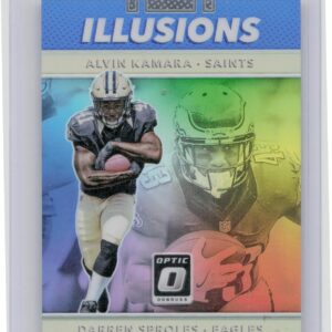 2017 Donruss Optic Alvin Kamara / Darren Sproles /149 #9 Eagles Illusions Blue