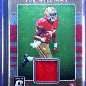2017 Donruss Optic Joe Williams MEM #34 49ers Rookie Threads