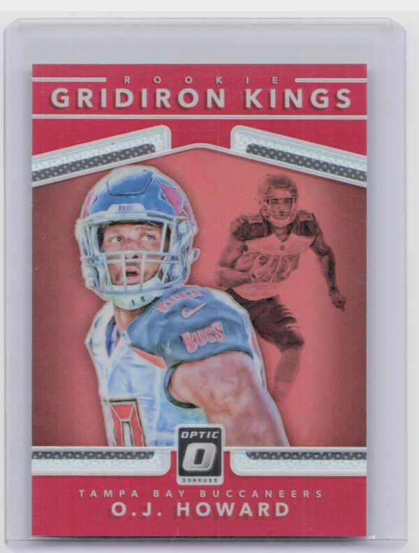 2017 Donruss Optic O.J. Howard /99 #4 Buccaneers Rookie Gridiron Kings Red
