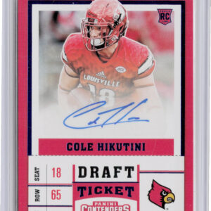 2017 Panini Contenders Draft Picks Cole Hikutini AU #182 Cardinals