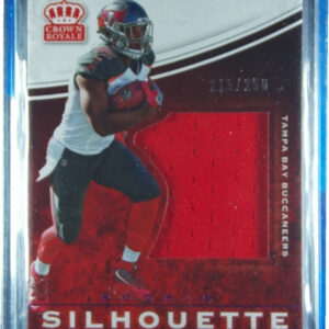 2017 Panini Crown Royale O.J. Howard SN250 MEM #37 Buccaneers Jumbo Rookie Silho