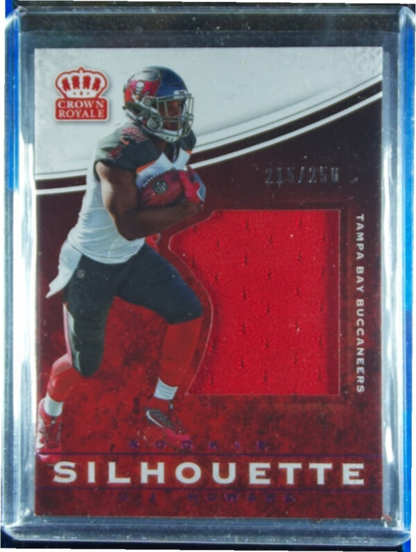 2017 Panini Crown Royale O.J. Howard SN250 MEM #37 Buccaneers Jumbo Rookie Silho
