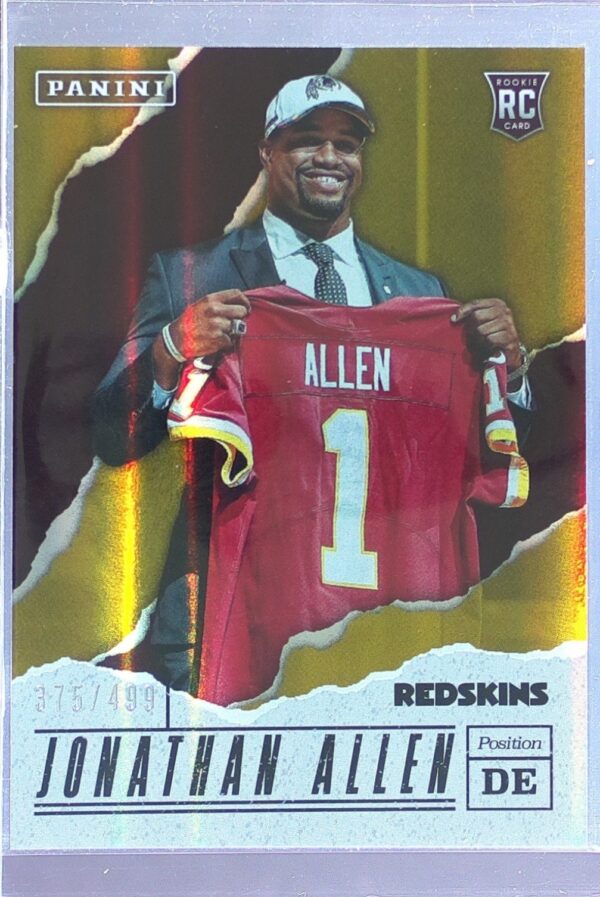2017 Panini Father's Day Jonathan Allen /499 RC #56 Redskins