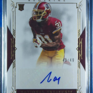 2017 Panini National Treasures Fabian Moreau Gold AU SN49 #142 Redskins