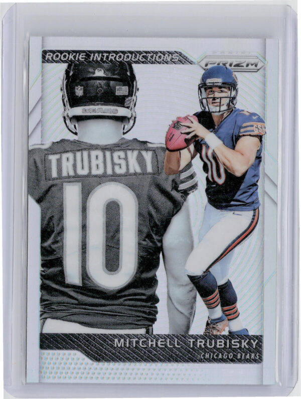 2017 Panini Prizm Mitchell Trubisky #6 Bears Rookie Introductions Prizm