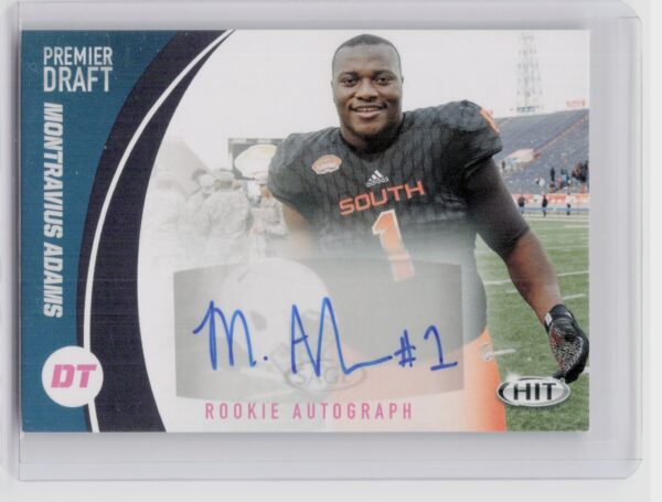 2017 SAGE HIT Montravius Adams AU #A61 Tigers Autographs