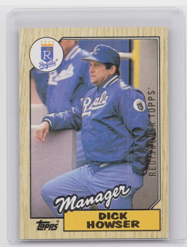 2017 Topps Dick Howser #18 Royals Rediscover Topps 1987 Stamped Buybacks Gold