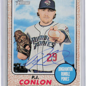 2017 Topps Heritage Minor League P.J. Conlon AU #ROA-PC Ponies Real One Autograp