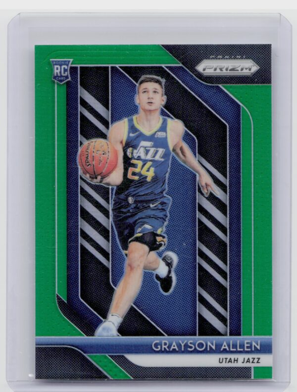 2018-19 Panini Prizm Grayson Allen Prizms Green #123 Jazz