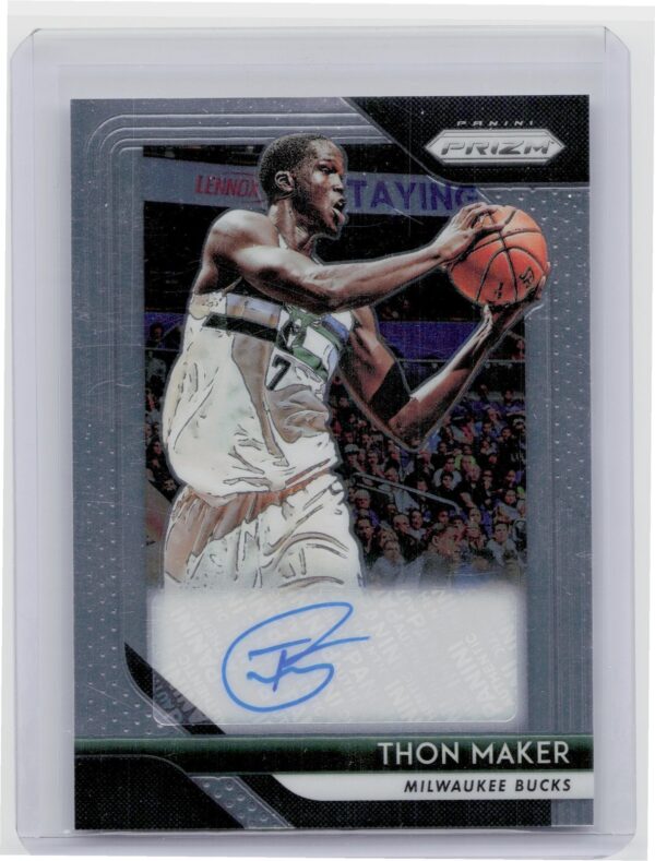 2018-19 Panini Prizm Thon Maker AU #S-TMK Bucks Signatures